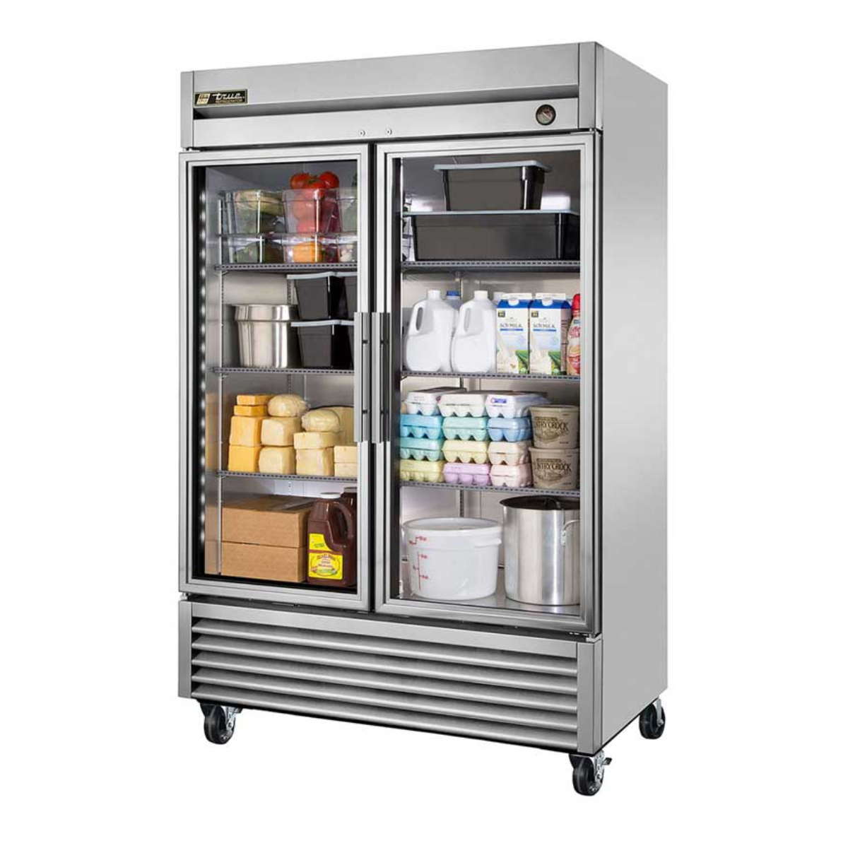 Refrigerador Vertical con 2 Puertas de Cristal